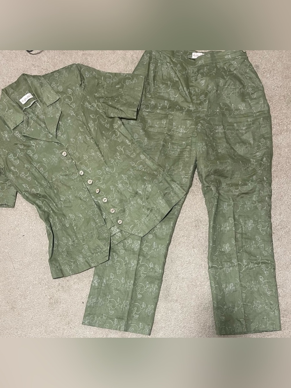 ✨ Vintage Luz Elena Ortega Embroidered Two-Piece Set ✨ - Picture 7 of 7